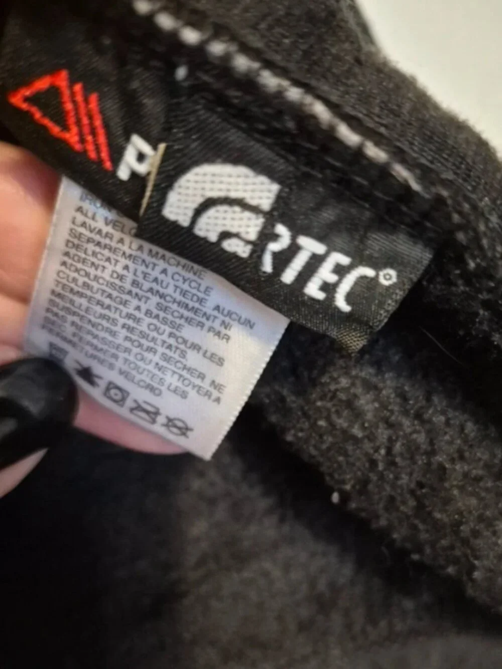 North Face polartec jacket black size large men's